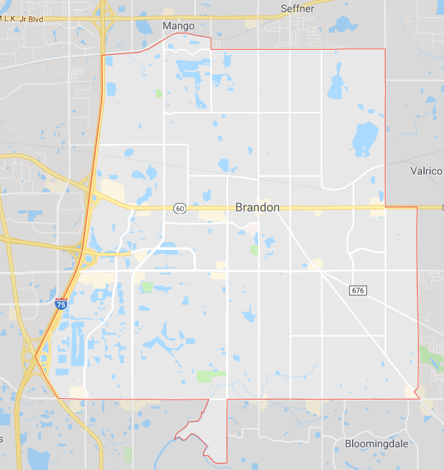 Brandon Computer Repair near me tampa map